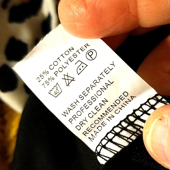 ⭐Suvimuga ⭐💛Yellow & Black Leopard Color Block Top - Picture 8 of 8